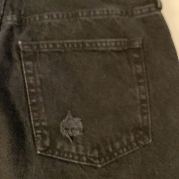 Fee People/We The Free Cotton Distressed Denim Skirt Size 28 - Picture 6 of 8